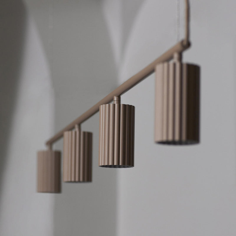 Donna Line 120 Linear Suspension by Pholc, Finish: Autumn Leaves, Black Ink, Blush, Linen, ,  | Casa Di Luce Lighting