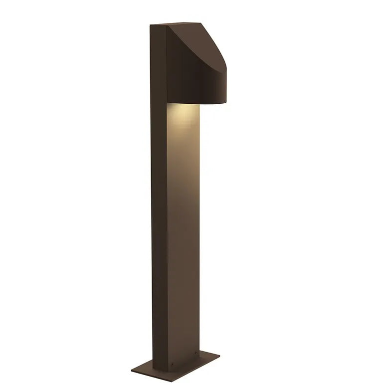 Shear LED Bollard By Sonneman Lighting, Finish: Textured Bronze , Size: Medium