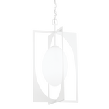 Enzo Pendant Light By Troy Lighting, Size: Medium, Finish: Gesso White