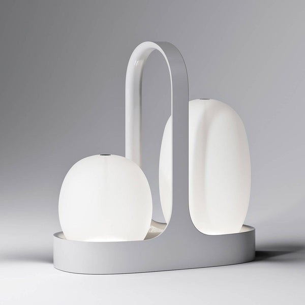 Glossy White Duo Table Lamp by Italamp