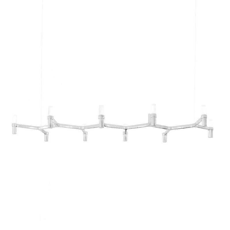 Crown Plana Linear Chandelier by Nemo, Finish: White, ,  | Casa Di Luce Lighting