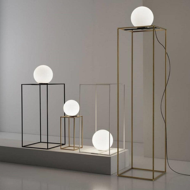 Multiplo Floor Lamp by Vesoi, Finish: Black, Black/Brass, White/Brass, ,  | Casa Di Luce Lighting