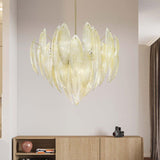Gold Leaf Paradise Chandelier in Office