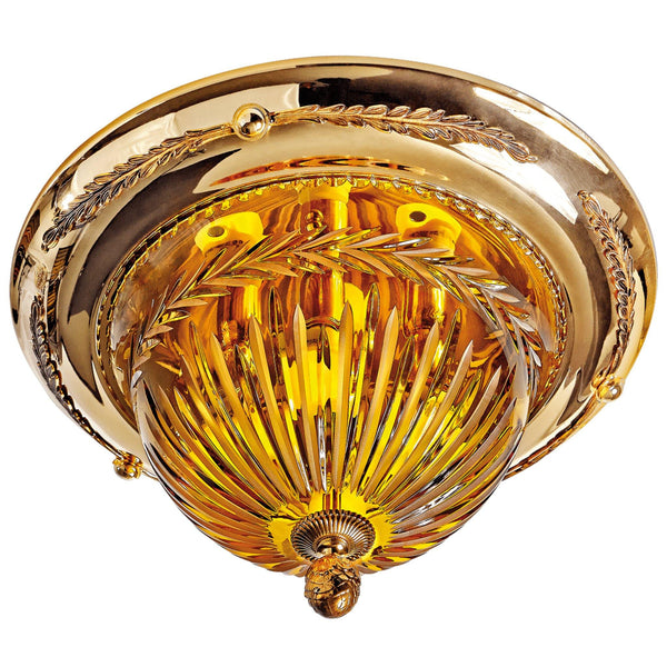 Amber Ceiling Light by Possoni, Finish: Shaded Gold Plated, Size: Small,  | Casa Di Luce Lighting