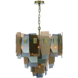 10 Light-Antique Brass Cocolina Chandelier by Eurofase
