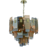 10 Light-Antique Brass Cocolina Chandelier by Eurofase