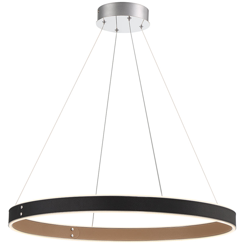 Small-Black Verdura Round Chandelier by Eurofase