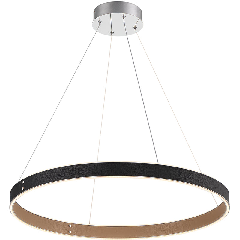 Small-Black Verdura Round Chandelier by Eurofase