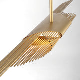 Large-Gold Umura Linear Chandelier by Eurofase