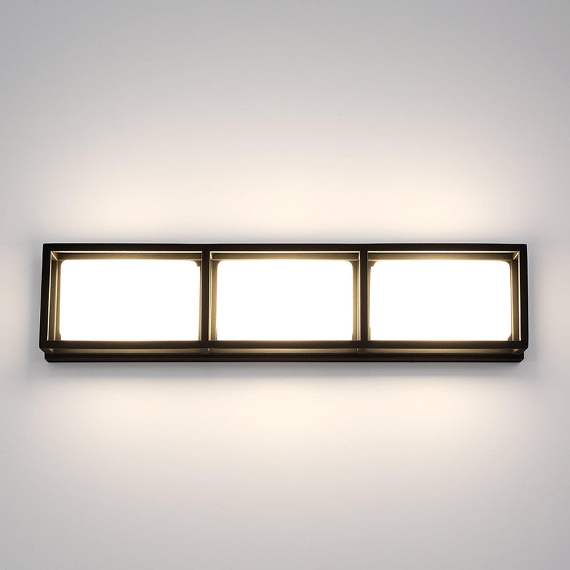 3 Light-Black Tamar Wall Light by Eurofase