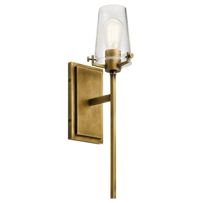 Alton 1 Light Wall Sconce by Kichler, Finish: Natural Brass, ,  | Casa Di Luce Lighting