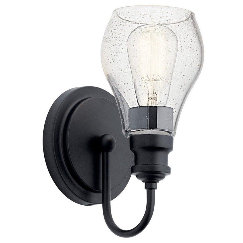 Greenbrier Wall Sconce by Kichler, Finish: Black, ,  | Casa Di Luce Lighting