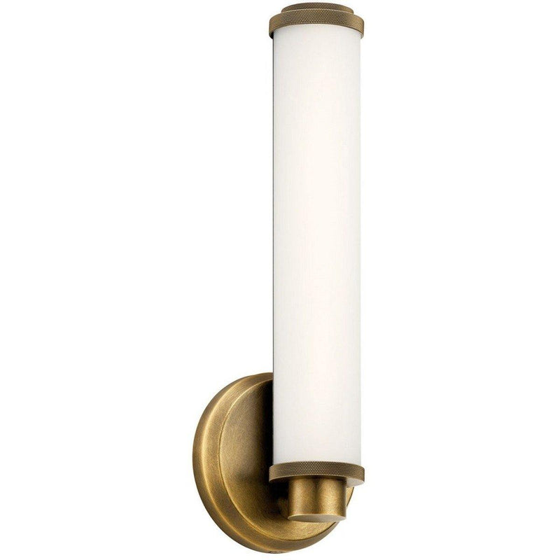 Indeco 1 Light LED Wall Sconce by Kichler, Finish: Nickel Polished, Natural Brass, ,  | Casa Di Luce Lighting