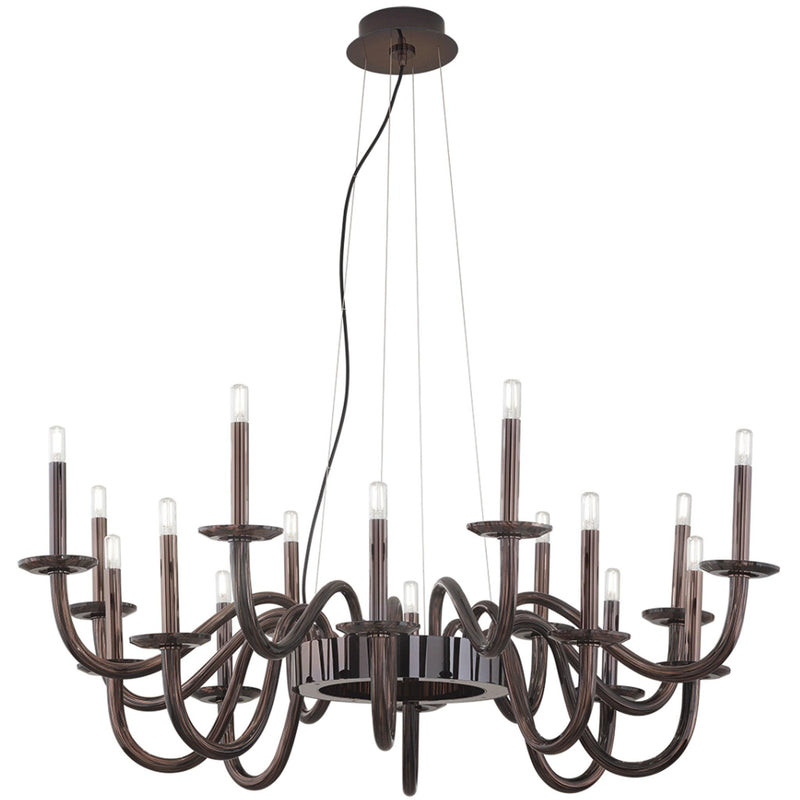 Gold Nickel Milo Chandelier by Italamp
