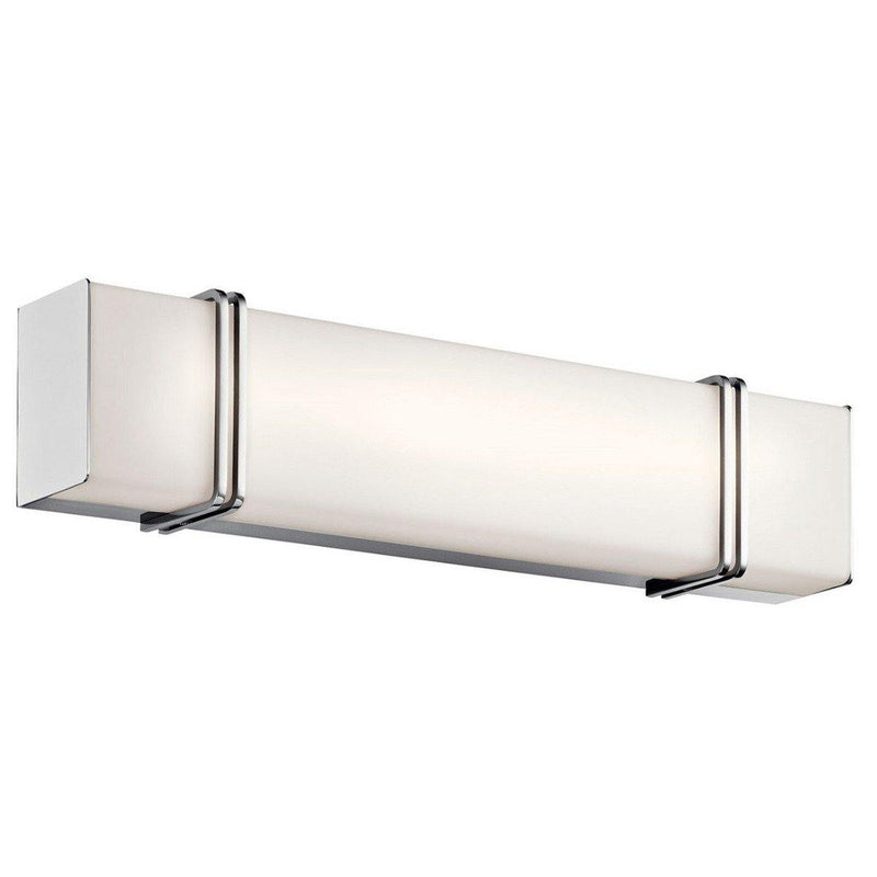 Impello LED Linear Bath Bar by Kichler, Finish: Chrome, Size: Medium,  | Casa Di Luce Lighting