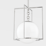Frankie Pendant By Mitzi - Polished Nickel Closer View