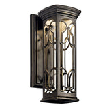 Franceasi 14.5" Outdoor Wall Light by Kichler, Light Option: LED, ,  | Casa Di Luce Lighting