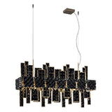 Crystalline Suspension by IDL, Color: Red, Finish: Light Gold-IDL,  | Casa Di Luce Lighting