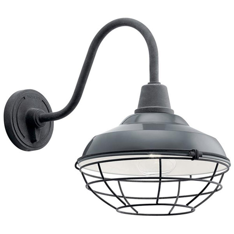 Gloss Grey Pier Outdoor Wall Light by Kichler
