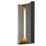 Folds Indoor-Outdoor Sconce By Sonneman Lighting, Finish: Textured Bronze, Size: Large