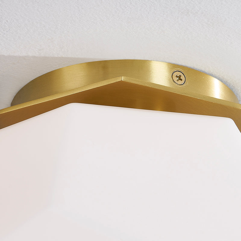 Tring Ceiling Light By Hudson Valley, Finish: Aged Brass