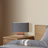 Belmont Table Lamp By Pablo, Finish: Charcoal Walnut