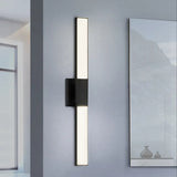 Planed LED Double Sconce By Sonneman Lighting, Size: Small, Finish: Satin Black