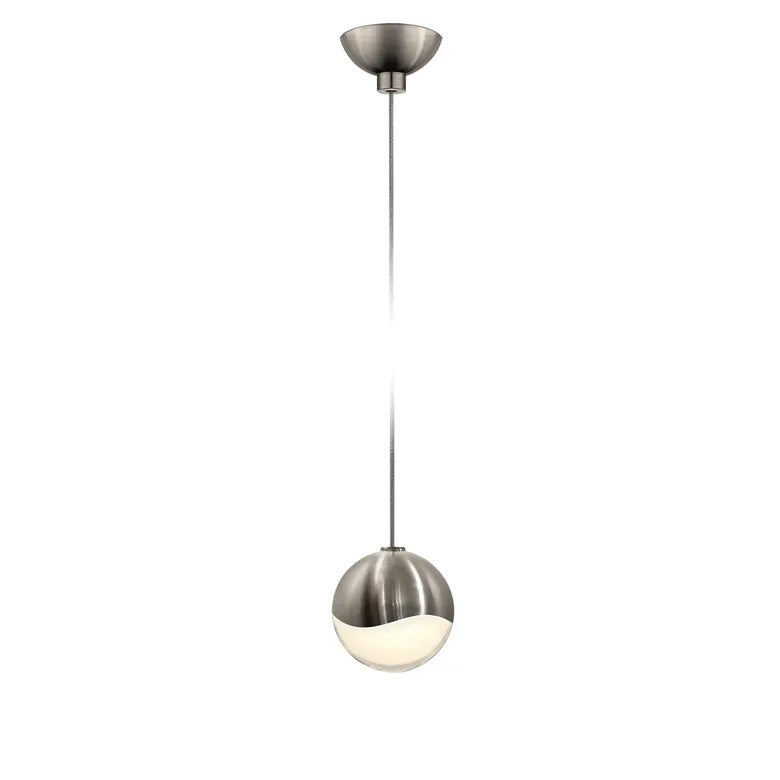 Grapes LED Pendant By Sonneman Lighting, Size: Small, Finish: Satin Nickel, Canopy Style: Micro-Dome Canopy