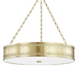 Gaines Pendant by Hudson Valley, Finish: Brass Aged, Size: Large,  | Casa Di Luce Lighting
