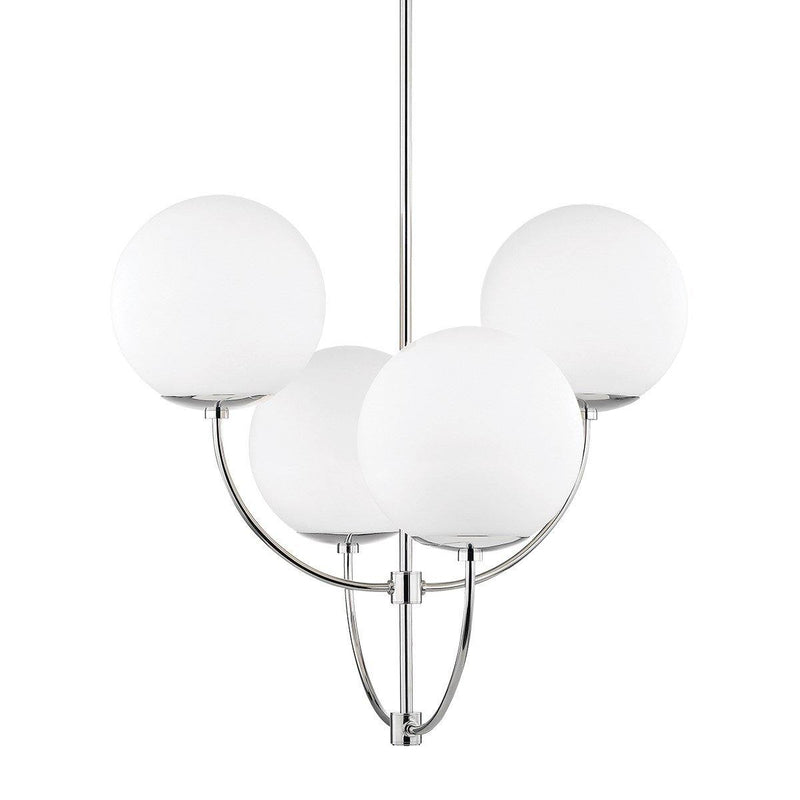 Carrie Chandelier by Mitzi, Finish: Nickel Polished, ,  | Casa Di Luce Lighting
