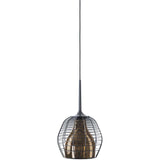 Cage Small Suspension by Diesel Living with Lodes, Color: Bronze, Finish: Black, Canopy Color: Matt Black | Casa Di Luce Lighting