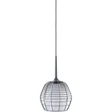 Cage Small Suspension by Diesel Living with Lodes, Color: White, Finish: Black, Canopy Color: Matt Black | Casa Di Luce Lighting