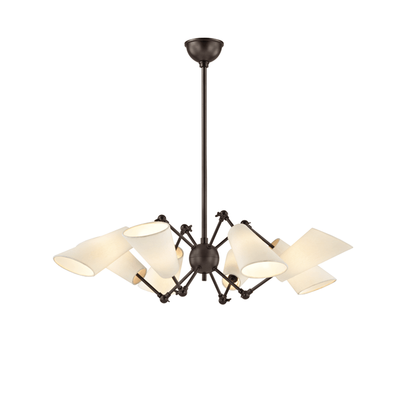 Buckingham Chandelier by Hudson Valley, Finish: Brass Aged, Nickel Polished, Old Bronze-Mitzi, Number of Lights: 8, 12,  | Casa Di Luce Lighting