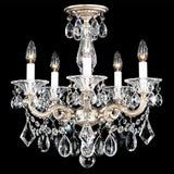 La Scala 5345 Chandelier by Schonbek, Finish: Silver Antique-Schonbek, Crystal Color: Heritage-Schonbek,  | Casa Di Luce Lighting