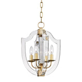 Arietta Pendant by Hudson Valley, Finish: Brass Aged, Size: Small,  | Casa Di Luce Lighting