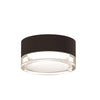 Bronze Reals Outdoor LED Surface Mount Clear Lens by Sonneman Lighting