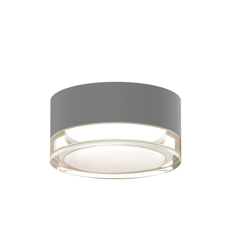 Gray Reals Outdoor LED Surface Mount Clear Lens by Sonneman Lighting