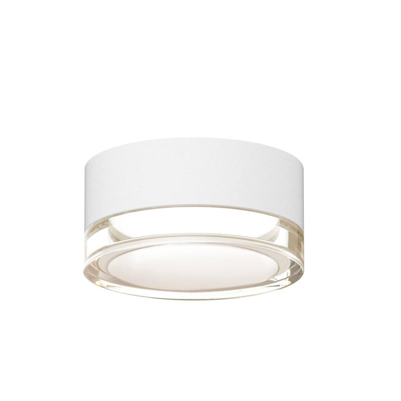 White Reals Outdoor LED Surface Mount Clear Lens by Sonneman Lighting