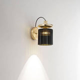 Brass/Green Tread Wall Light by Vistosi in wall
