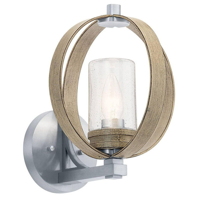 Grand Bank Wall Sconce by Kichler, Finish: Distressed Antique Gray-Kichler, Size: Medium,  | Casa Di Luce Lighting