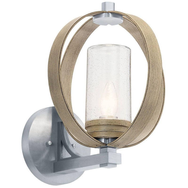 Grand Bank Wall Sconce by Kichler, Finish: Distressed Antique Gray-Kichler, Size: Large,  | Casa Di Luce Lighting