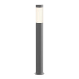 Round Column LED Bollard By Sonneman Lighting, Size: Large, Finish: Textured Gray