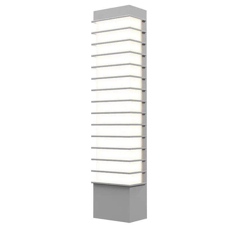 Tawa Indoor-Outdoor Sconce By Sonneman Lighting, Size: Large, Finish: Textured Gray