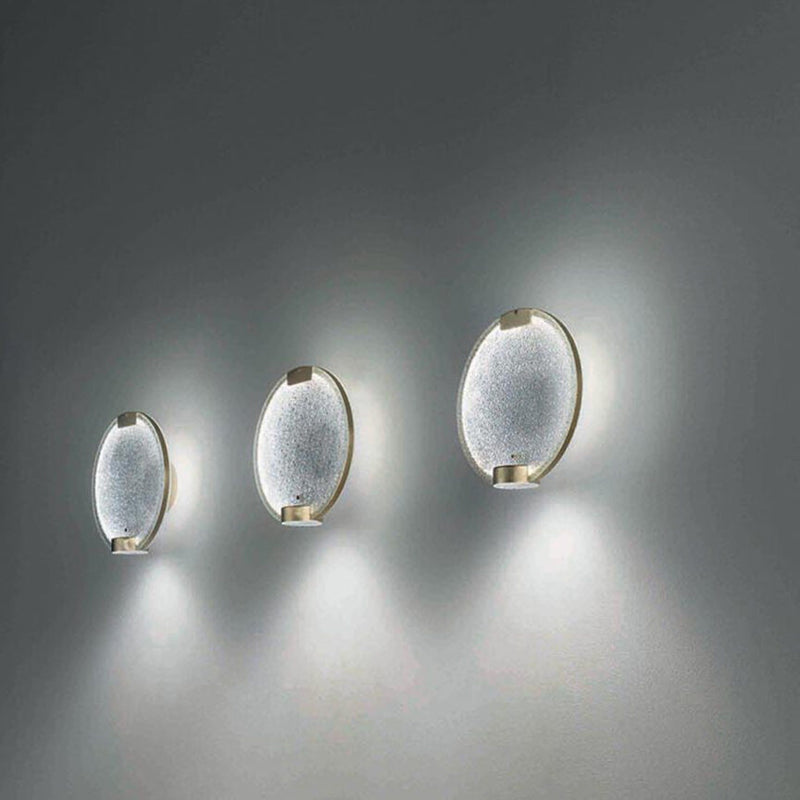 Horo A1 Wall Lamp By Masiero, Finish: Transparent Glass