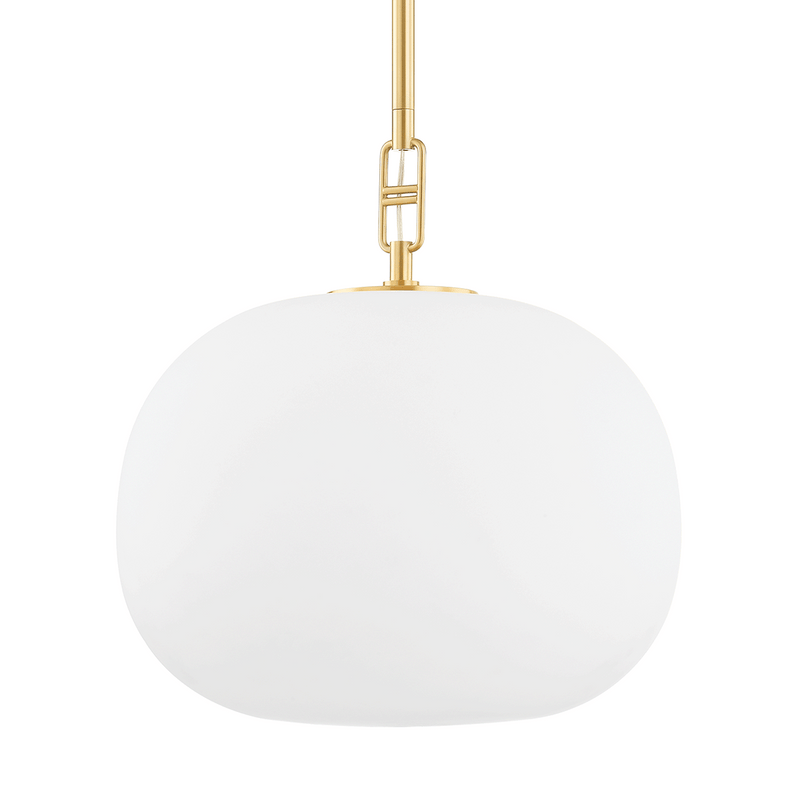 Ingels Pendant Light By Hudson Valley, Size: Large, Finish: Aged Brass