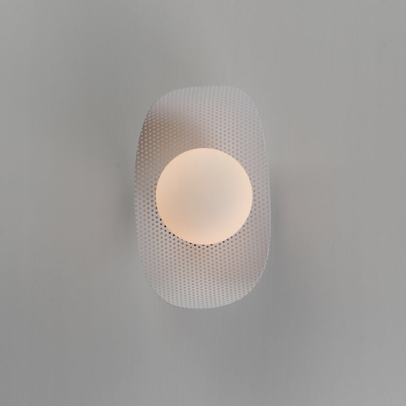 Chips Wall Sconce By Studio M, Finish: Matte White