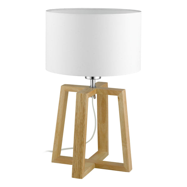 Chietino 1 Table Lamp By Eglo - Wood Finish