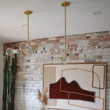 Asime Chandelier by Mitzi, Finish: Brass Aged, Nickel Polished, ,  | Casa Di Luce Lighting