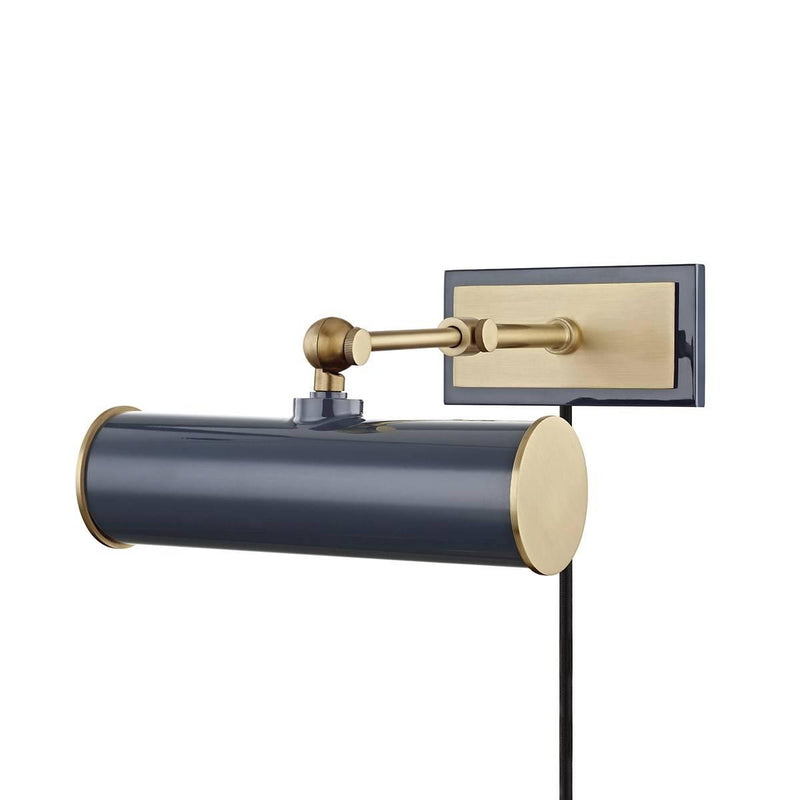 Holly Picture Light by Mitzi, Finish: Aged Brass/Navy-Mitzi, Size: Small,  | Casa Di Luce Lighting