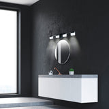 Vente Vanity Light By Eglo - 4 Lights Black Color above the mirror